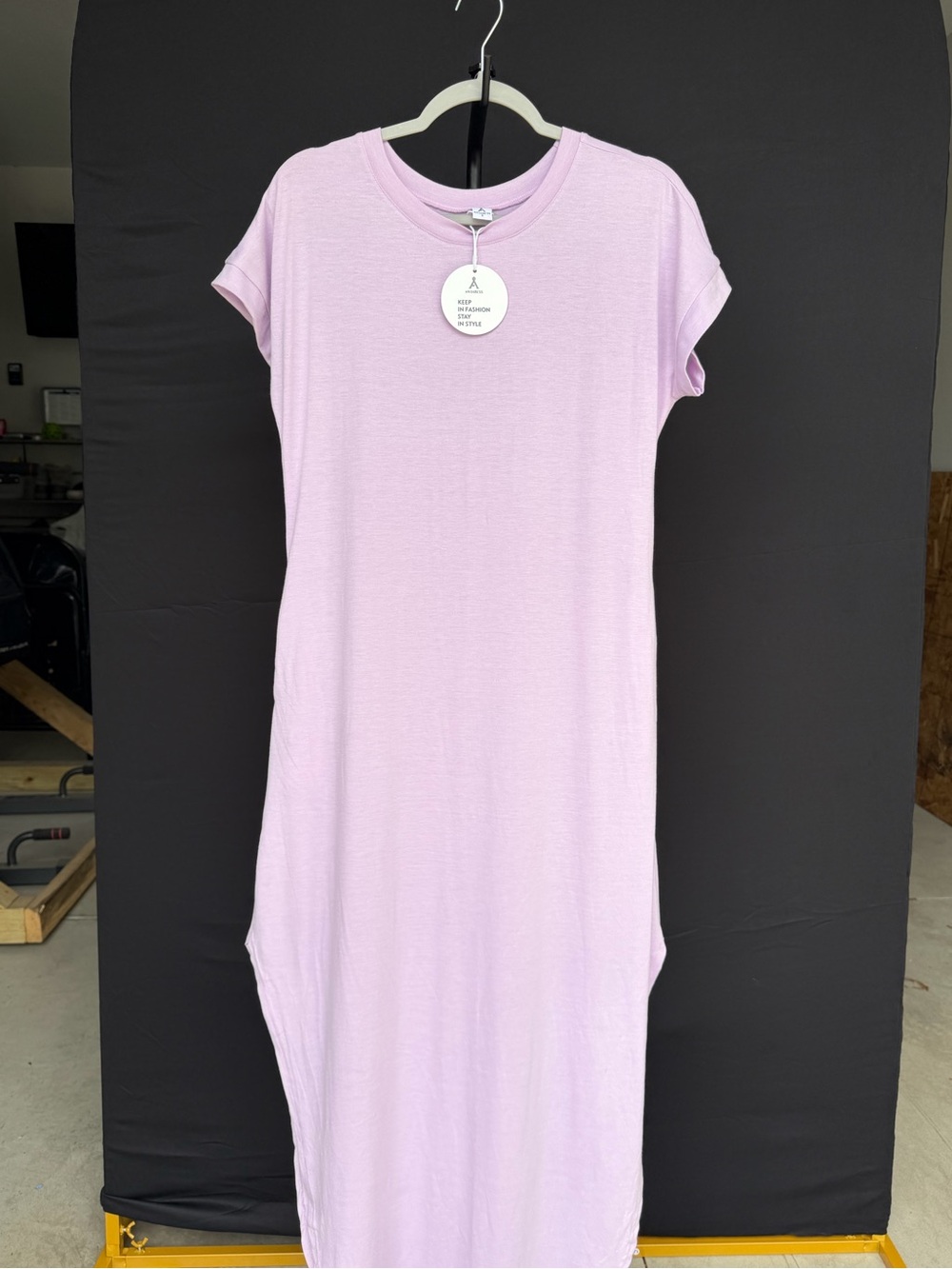 Amazon Lilac Maxi T-Shirt Dress